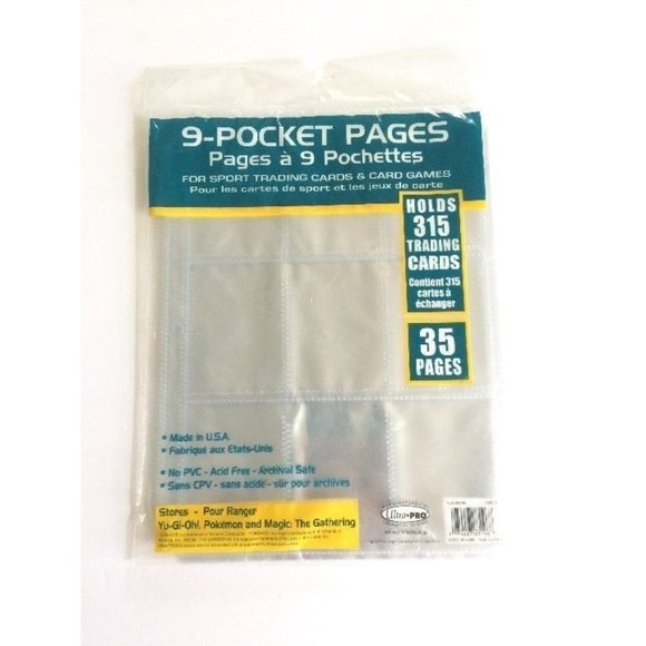 Ultra Pro 35 Pack of 9-Pocket Pages - Picture 1 of 12